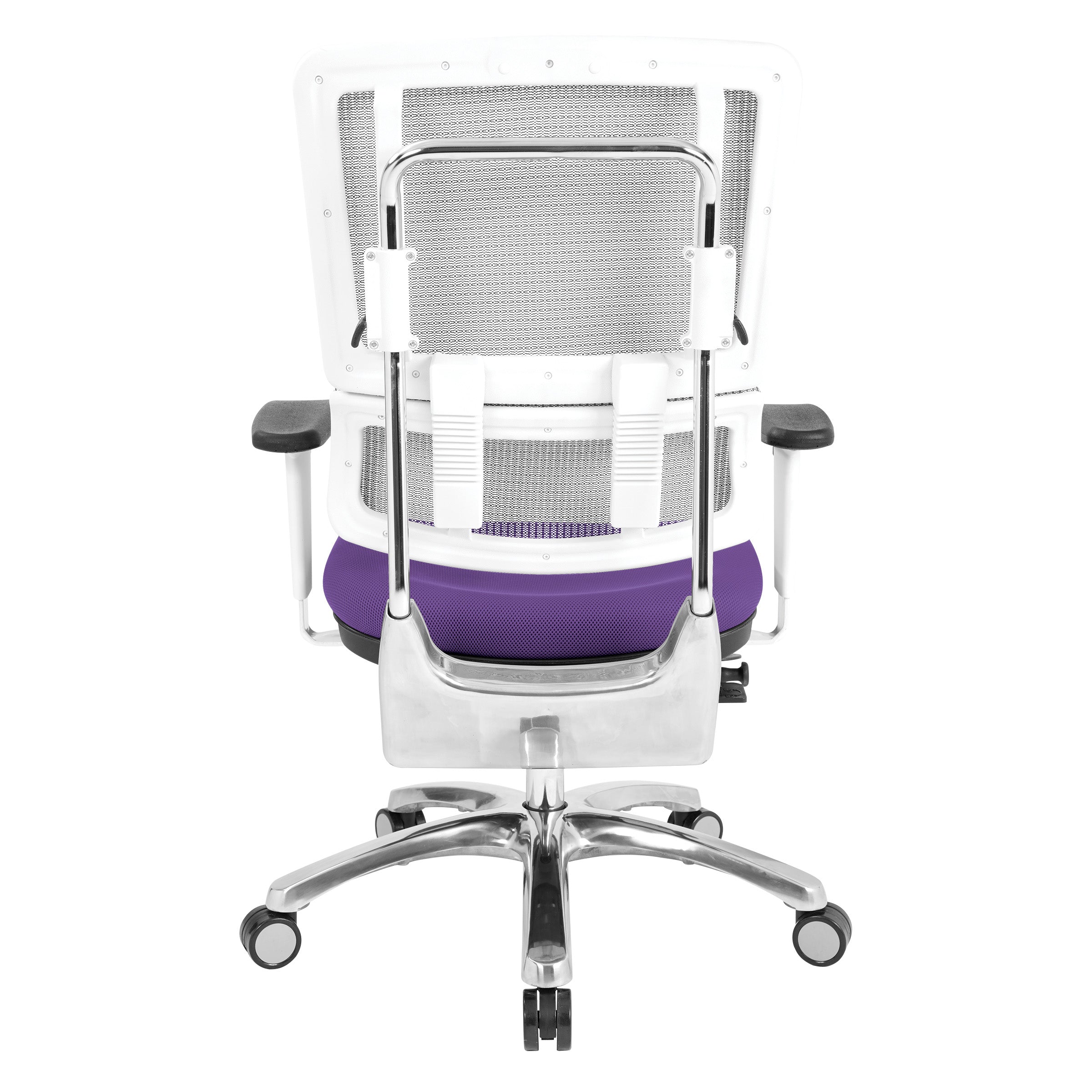 White Vertical Mesh Chair